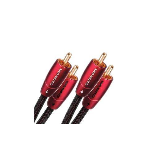  AUDIOQUEST GOLDG02MR Golden Gate 2M 3.5mm to 2 RCA Cable Hire