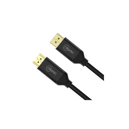 Cruxtec 2m Displayport 14 to HDMI 21 Cable Hire