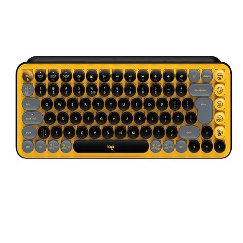 Logitech POP Keys Wireless Mechanical Yellow Keyboard Hire
