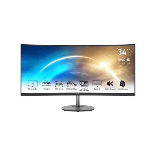 MSI Pro MP341CQ 34 Ultrawide Curved Business Monitor Rent