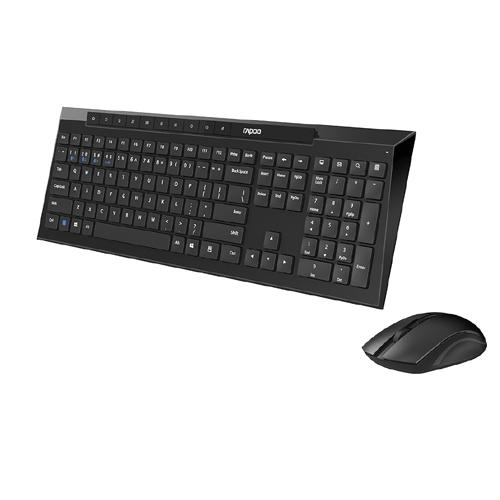Rapoo 8210M Multimode Wireless Keyboard Mouse Combo Hire