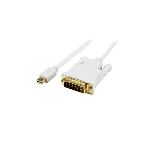 StarTech MDP2DVIMM3WS 3 ft Mini DisplayPort to DVI Cable Hire