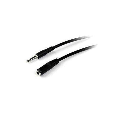 StarTech MUHSMF1M 1m 3.5mm 4 Position TRRS Headset Extension Cable Rent